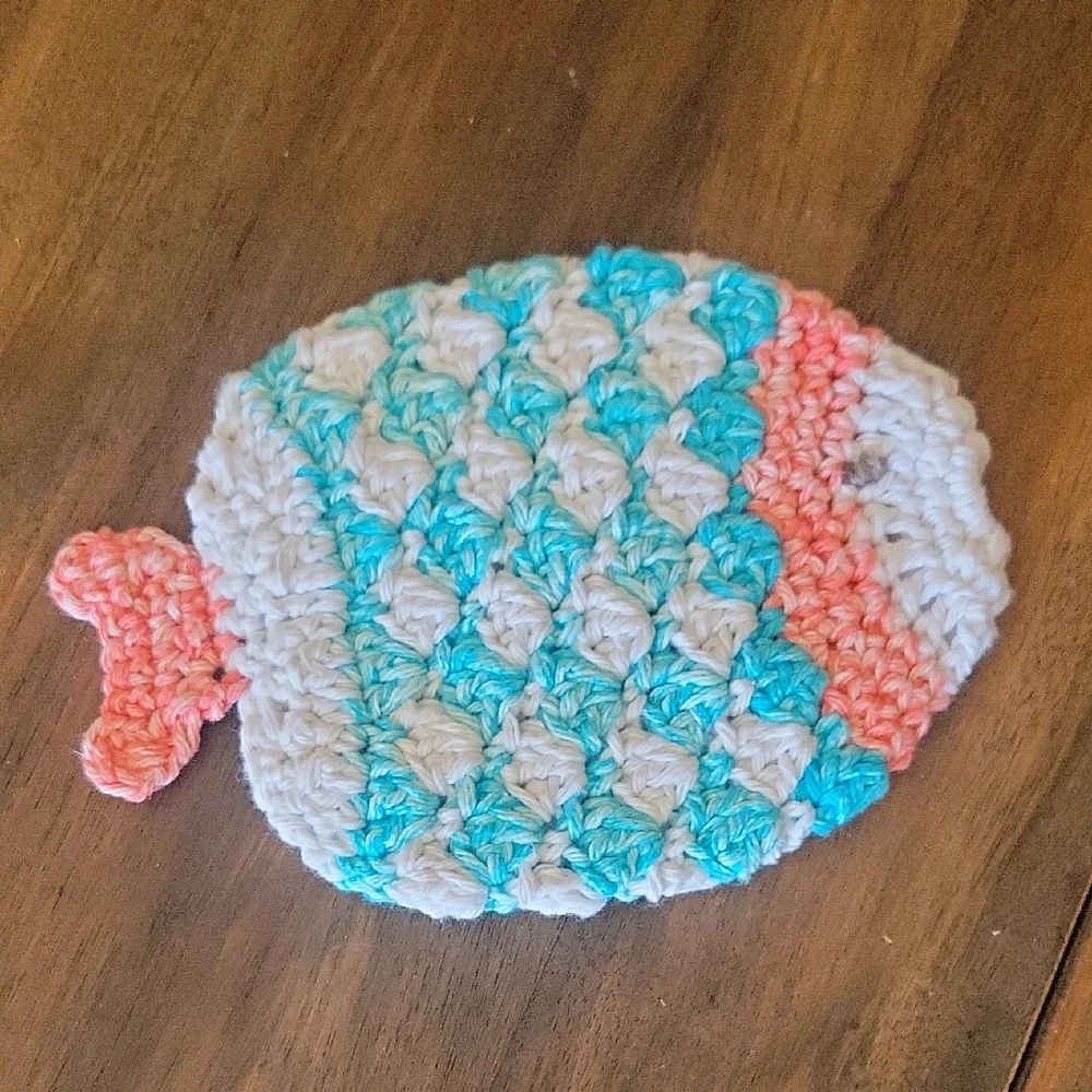 Handmade Crochet Fish Pot Holder